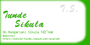 tunde sikula business card